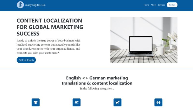 website screenshot